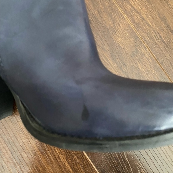 ALDO Blue Healed Boots Size 7.5 - Picture 6 of 16